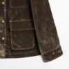 Flock-Jeansjacke mit Kragen Flock-Jeansjacke mit Kragen
