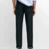 Fünf-Taschen-Hose aus Baumwolle und Leinen Fünf-Taschen-Hose aus Baumwolle und Leinen