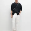 Gerippte Cardigan mit Knöpfen Gerippte Cardigan mit Knöpfen