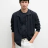 Gerippte Cardigan mit Knöpfen Gerippte Cardigan mit Knöpfen