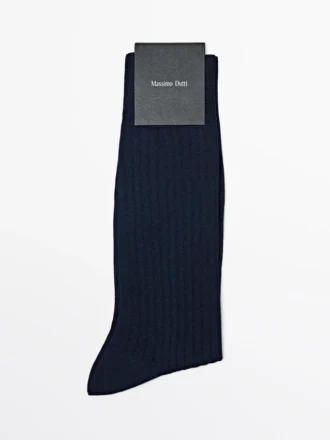 Gerippte Smart-Socken Gerippte Smart-Socken