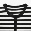 Gestreifter Kurzarm-Strick-Cardigan Gestreifter Kurzarm-Strick-Cardigan