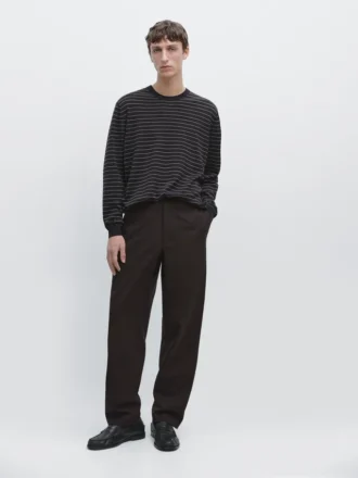 Gestreifter Langarm-Pullover Gestreifter Langarm-Pullover