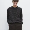 Gestreifter Langarm-Pullover Gestreifter Langarm-Pullover