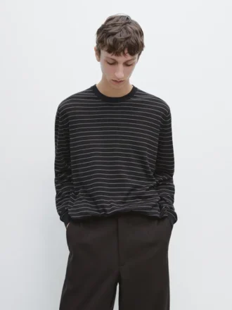 Gestreifter Langarm-Pullover Gestreifter Langarm-Pullover