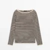 Gestreifter Langarm-Pullover Gestreifter Langarm-Pullover