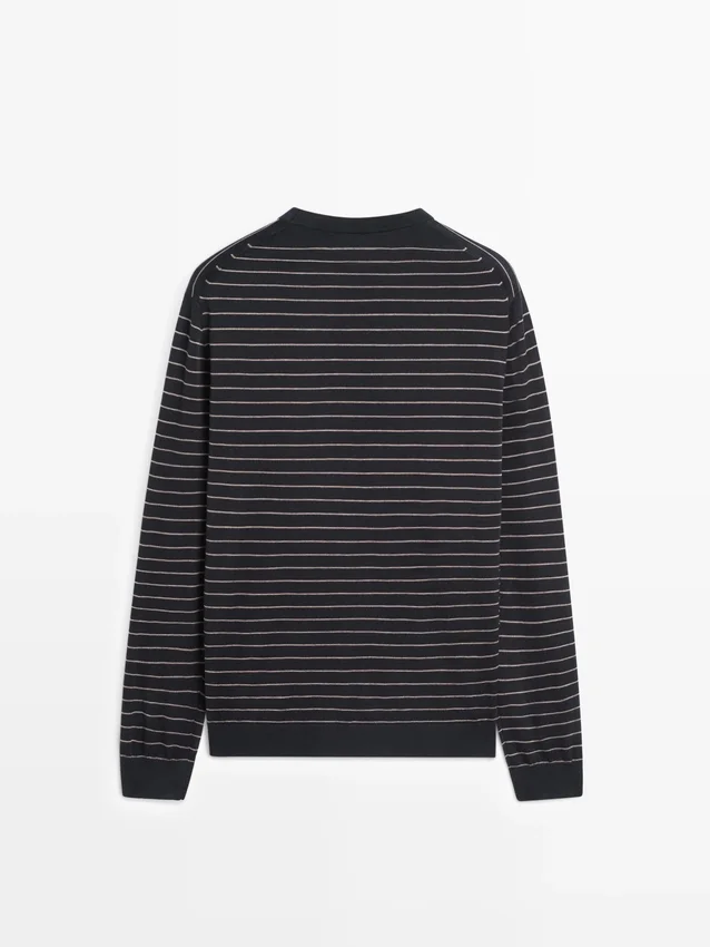 Gestreifter Langarm-Pullover Gestreifter Langarm-Pullover