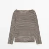Gestreifter Langarm-Pullover Gestreifter Langarm-Pullover