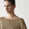 Gestreifter Strickpullover aus 100 % Baumwolle Gestreifter Strickpullover aus 100 % Baumwolle