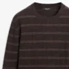 Gestreifter Strickpullover mit Rundhalsausschnitt Gestreifter Strickpullover mit Rundhalsausschnitt