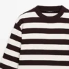 Gestreiftes Langarm-Baumwoll-T-Shirt Gestreiftes Langarm-Baumwoll-T-Shirt