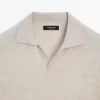 Gestricktes Poloshirt mit V-Ausschnitt Gestricktes Poloshirt mit V-Ausschnitt