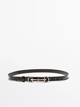 Gürtel aus Nappaleder im Equestrian-Stil Gürtel aus Nappaleder im Equestrian-Stil