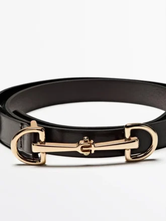 Gürtel aus Nappaleder im Equestrian-Stil Gürtel aus Nappaleder im Equestrian-Stil