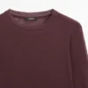 Halbtransparentes T-Shirt aus 100 % Baumwolle mit Kragen