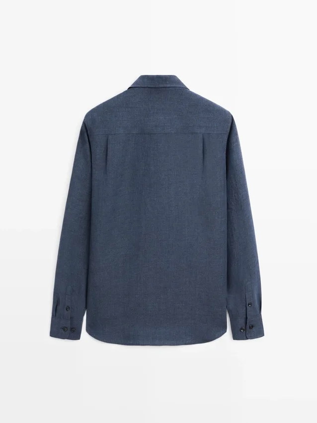 Hemd aus 100 % Leinen, Regular Fit Hemd aus 100 % Leinen, Regular Fit