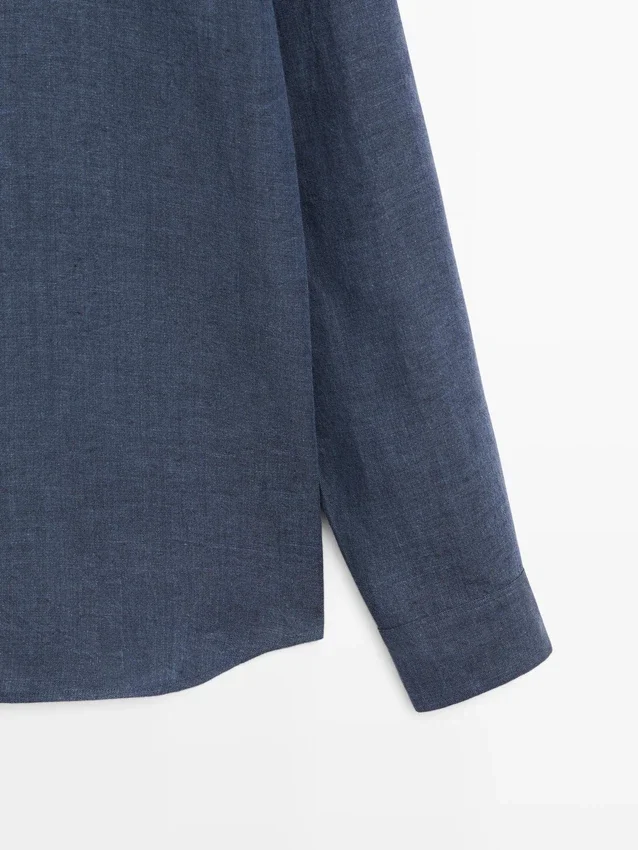 Hemd aus 100 % Leinen, Regular Fit Hemd aus 100 % Leinen, Regular Fit