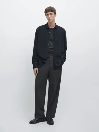Hemd in Regular Fit aus Melange Hemd in Regular Fit aus Melange