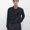Hemd in Regular Fit aus Melange Hemd in Regular Fit aus Melange