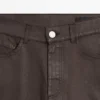 Hoch taillierte, gerade geschnittene, gewachste Hose Hoch taillierte, gerade geschnittene, gewachste Hose