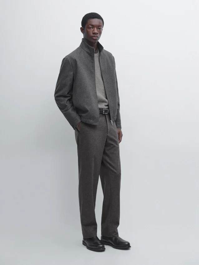 Hose aus Flanell aus Wollmischung Hose aus Flanell aus Wollmischung