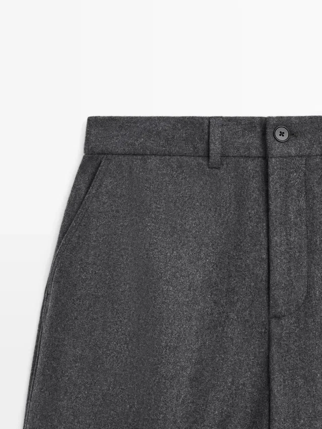 Hose aus Flanell aus Wollmischung Hose aus Flanell aus Wollmischung