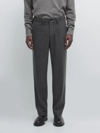 Hose aus Flanell aus Wollmischung Hose aus Flanell aus Wollmischung