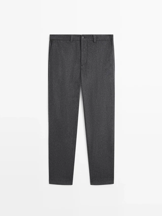 Hose aus Flanell aus Wollmischung Hose aus Flanell aus Wollmischung