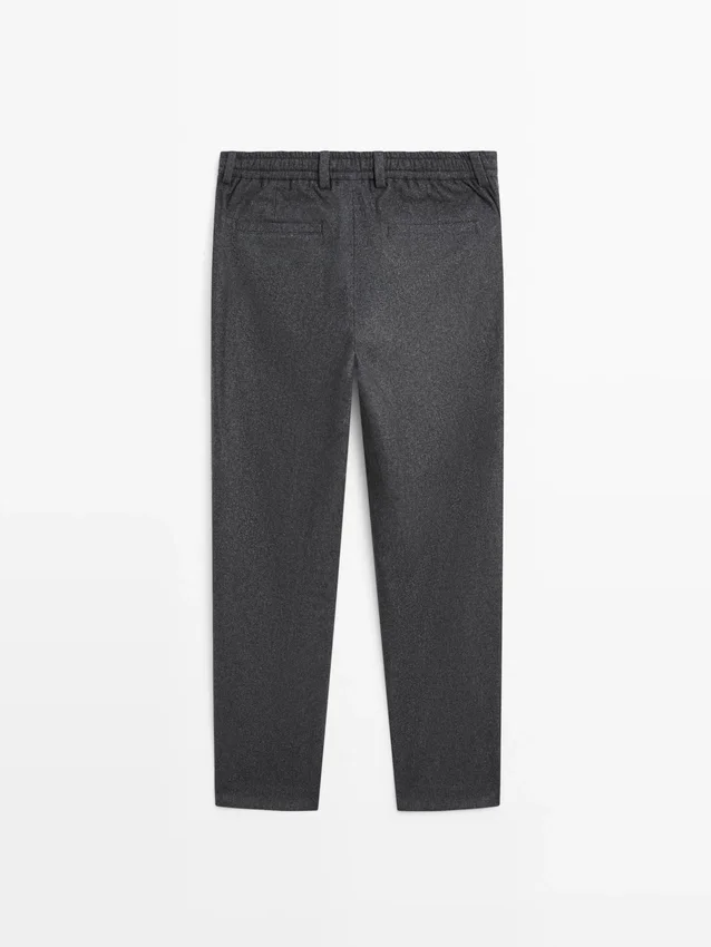 Hose aus Flanell aus Wollmischung Hose aus Flanell aus Wollmischung