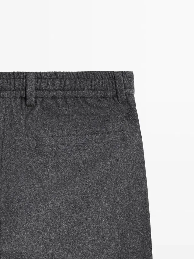 Hose aus Flanell aus Wollmischung Hose aus Flanell aus Wollmischung