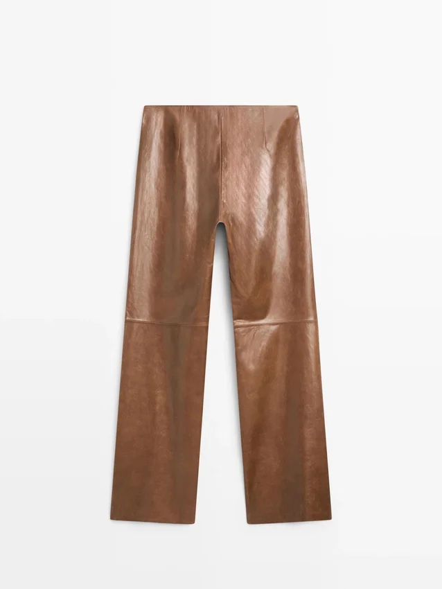 Hose aus glänzendem Nappaleder Hose aus glänzendem Nappaleder