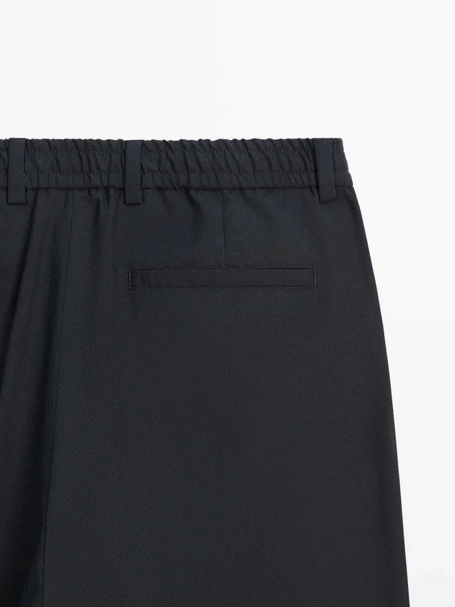 Hose aus strukturierter Wolle Hose aus strukturierter Wolle