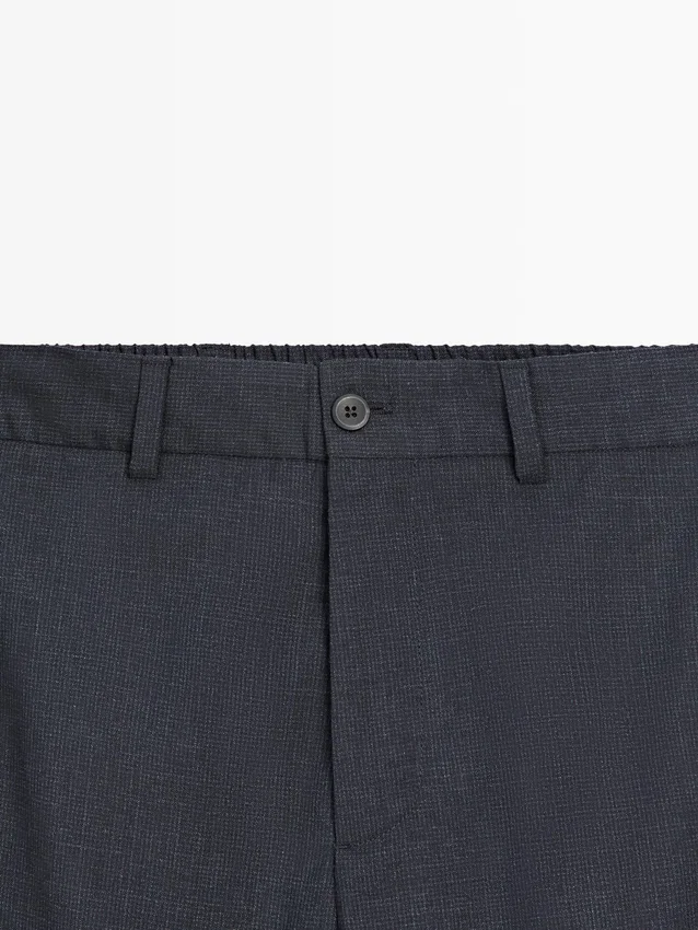 Hose aus Wolle mit Hahnentrittmuster Hose aus Wolle mit Hahnentrittmuster