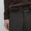 Hose aus Wollmischgewebe im Twill-Muster Hose aus Wollmischgewebe im Twill-Muster