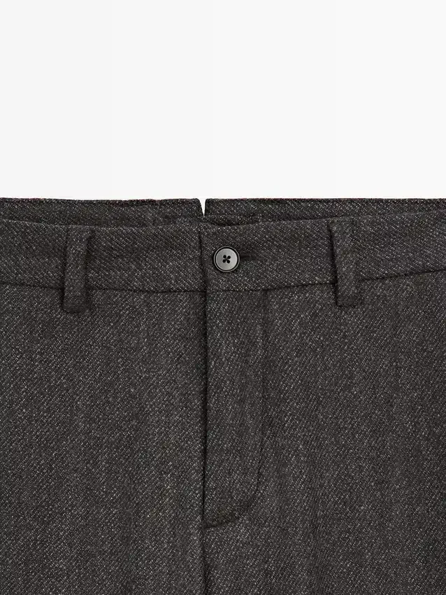 Hose aus Wollmischgewebe im Twill-Muster Hose aus Wollmischgewebe im Twill-Muster