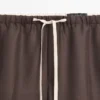 Hose aus Wollmischung mit kontrastierendem Kordelzug
