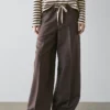 Hose aus Wollmischung mit kontrastierendem Kordelzug