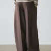 Hose aus Wollmischung mit kontrastierendem Kordelzug