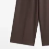 Hose aus Wollmischung mit kontrastierendem Kordelzug