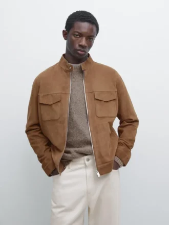Jacke aus Wildleder