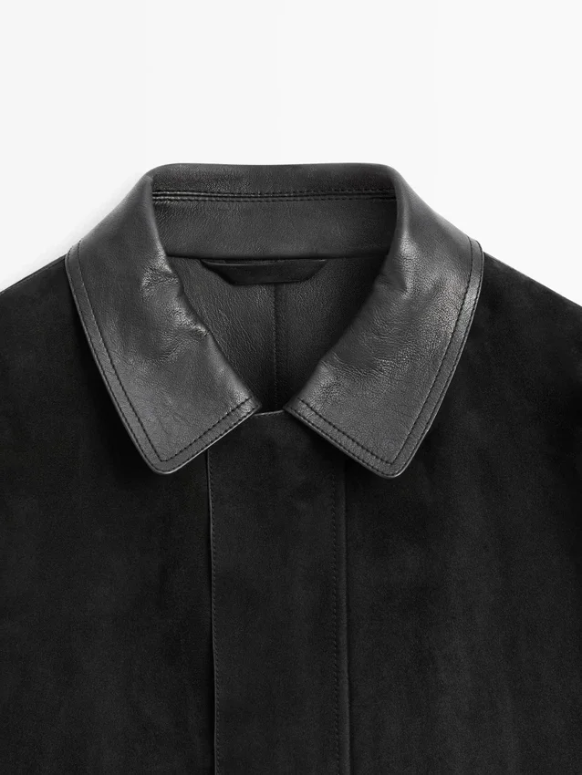 Jacke mit Taschen aus Wildleder Jacke mit Taschen aus Wildleder