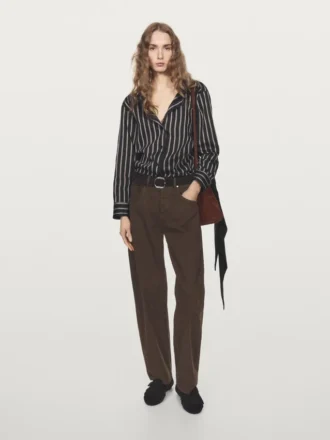 Jeans mit hoher Taille und Balloon-Passform