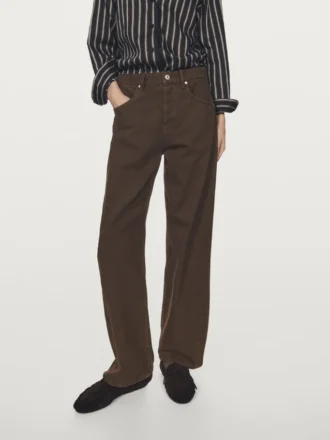 Jeans mit hoher Taille und Balloon-Passform