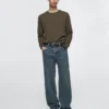 Jeans mit weitem Bein Jeans mit weitem Bein