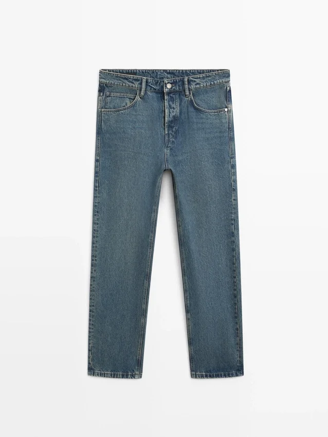 Jeans mit weitem Bein Jeans mit weitem Bein