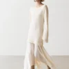 Kombiniertes asymmetrisches Midikleid Kombiniertes asymmetrisches Midikleid