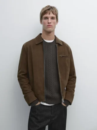 Kurze Wildlederjacke Kurze Wildlederjacke