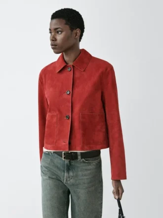 Kurze Wildlederjacke Kurze Wildlederjacke