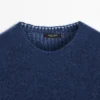 Kurzärmeliger Strickpullover aus Alpaka-Mischung Kurzärmeliger Strickpullover aus Alpaka-Mischung