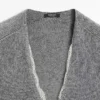 Kurzärmeliger Strickpullover mit Spitze